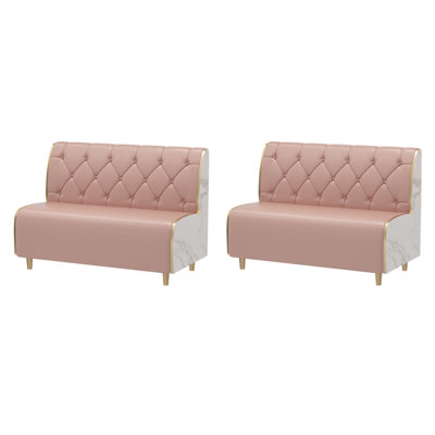 Banc rembourré en similicuir Burger Shop