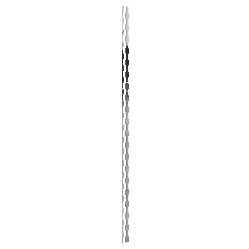 Ensemble de 30 panneaux muraux Midland, H 94 po x l 2 po, Argent