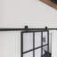 Metal and Glass Metro Barn Door-49257413