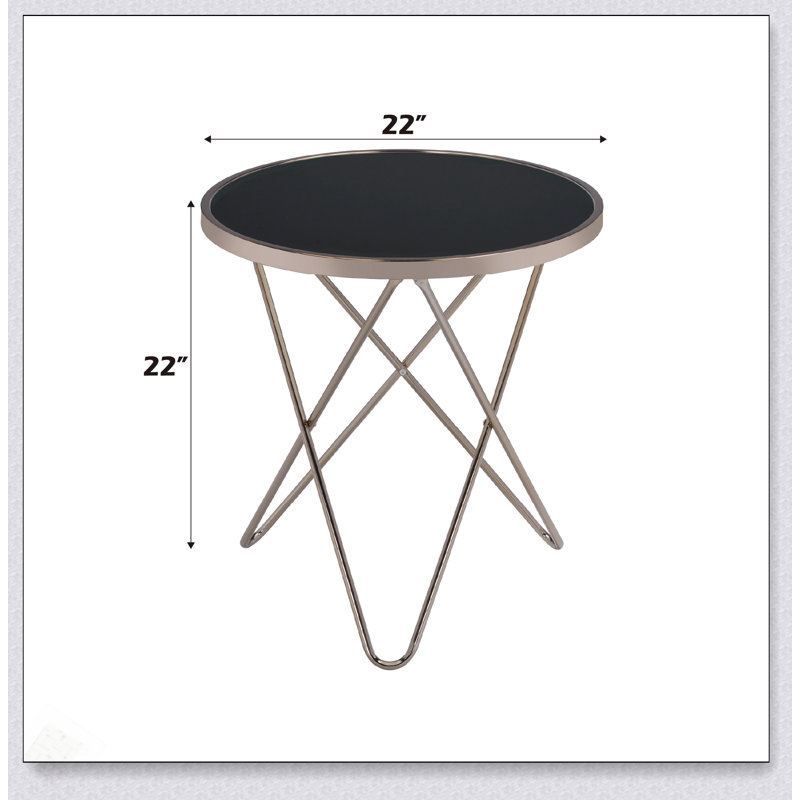Table de bout Valora, Noir