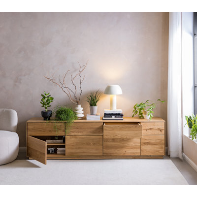 Solid Wood RISBY TV Lowboard
