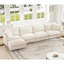 Chenille Sectional With Removable Covers And Spacious Seating Area Modern Fabric 3 Detachable