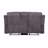 Kalen Gray Chenille Loveseat W/Console