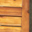Banc en bois et en fer de 53,23 po de long avec finition fausse haute de 19,91 po