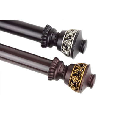 Lattice Steel Adjustable Single Curtain Rod