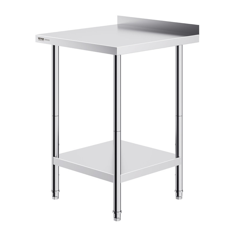 Adjustable Height Stainless Steel 24'' x 24'' Work Table