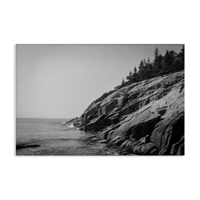Steep Ocean Cliff Side Canvas, design by James Rodewald, 16" H x 24" W