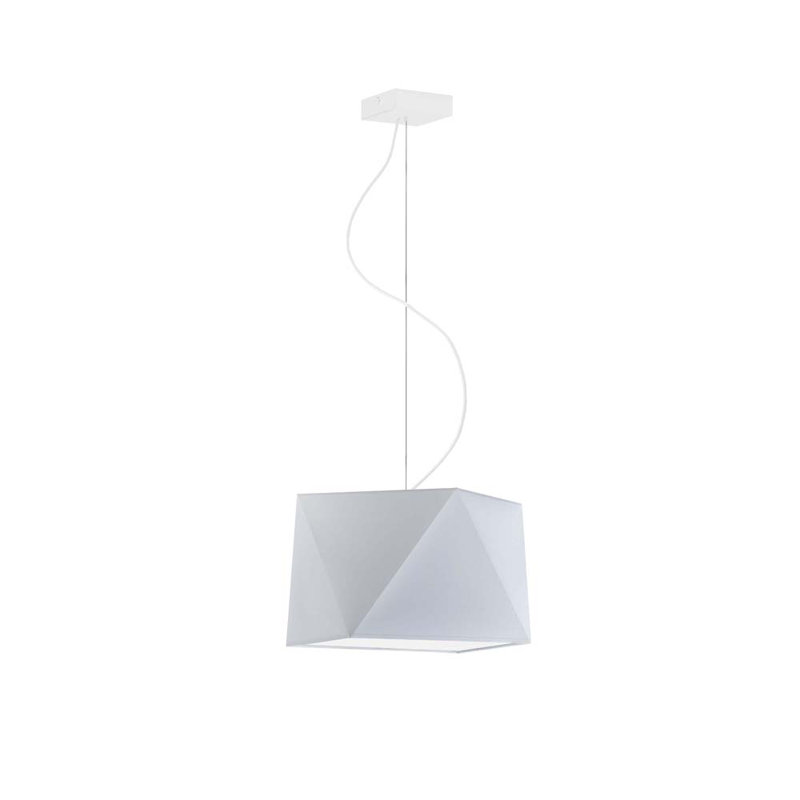 Deneice 1 - Light Single Pendant, White, Light Grey