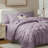 Bed-in-a-Bag Pinch Pleat Comforter Set with Bed Sheets & Memory Foam Cooling Pillows-116163030-116163036