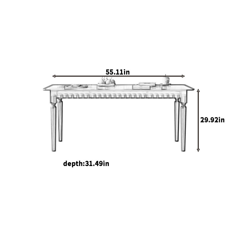 Franjul, H 29,92 po x L 55,11 po x l 31,49 po, Brun
