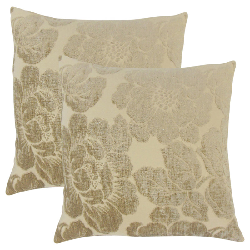  Square Pillow Cover & Insert, Linen