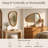 Solid Wood Irregular Wall Mirror Accent Mirror for Entryway Bedroom-1112668568-1112668570