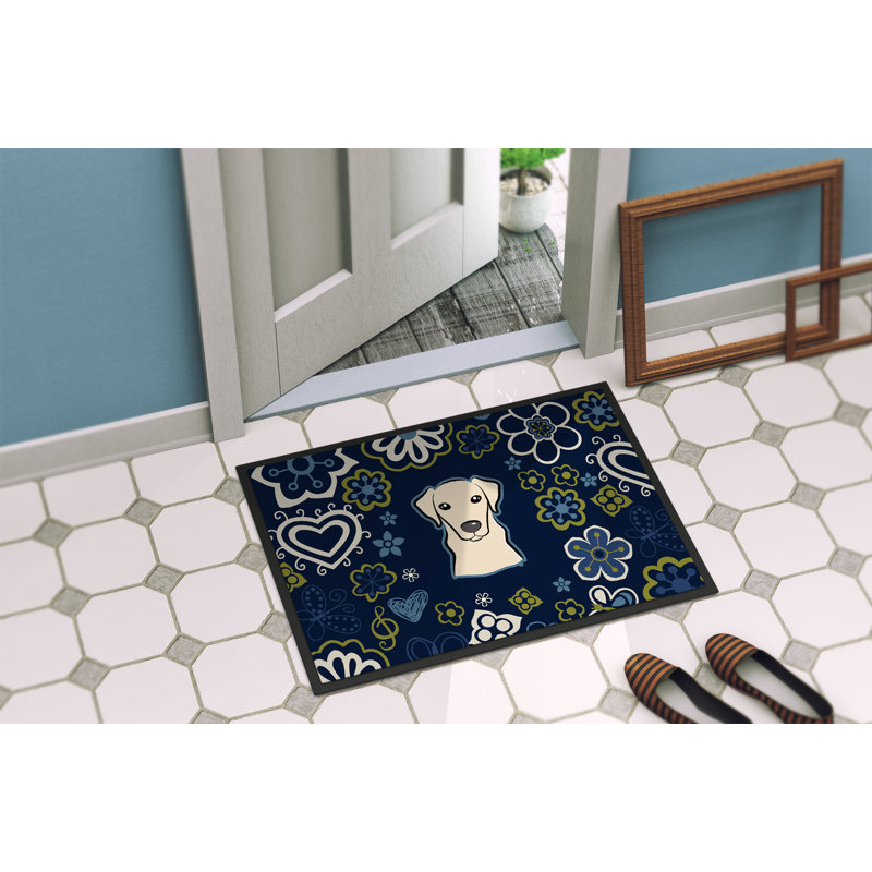 Tapis d'extérieur antidérapant Toluca, Labrador jaune, L 24 po x L 36 po