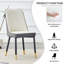 Chaise de salle à manger moderne en cuir PU, ensemble de 2-471368262-471368259