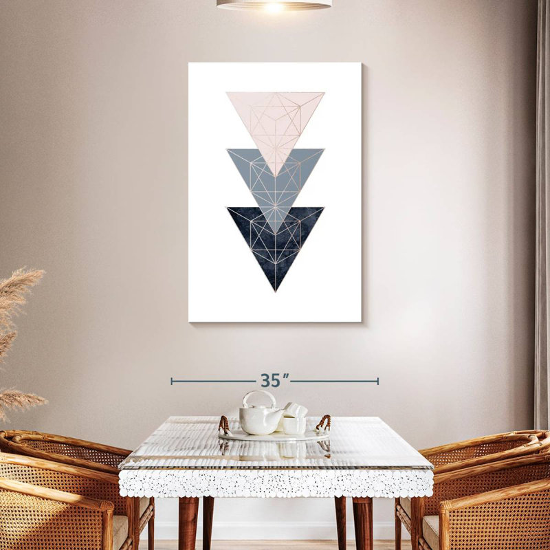 Avery Pink Navy III, 45" H x 30" W