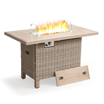 45" Propane Gas Fire Pit Table