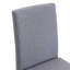 Quatre chaises de salle à manger en lin et coton gris clair, simples et polyvalentes, confortables et accompagnées. Des chaises de salle à manger exquises et polyvalentes offrent une nouvelle expérience confortable. (Ensemble de 4)