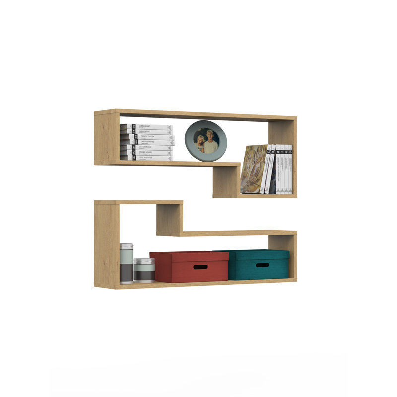 6 Piece Accent Shelf, Brown