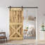 Porte de grange à panneaux et en bois avec quincaillerie d'installation-49400391-87953025-87953085