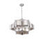Lustre 12 lumières à 3 niveaux avec intérieur en feuille d'or Lillard-29552706