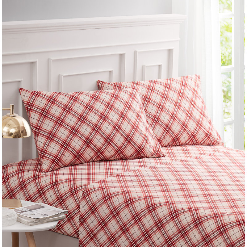 Brinckerhoff Microfiber Plaid, Red