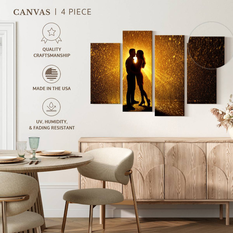 Hardie Couple In Rain, 32" H x 52" W