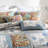  HoneiLife  White Swirl  Cotton Handmade Patchwork 3-Piece King Size Quilt Sets-129459465-118138684