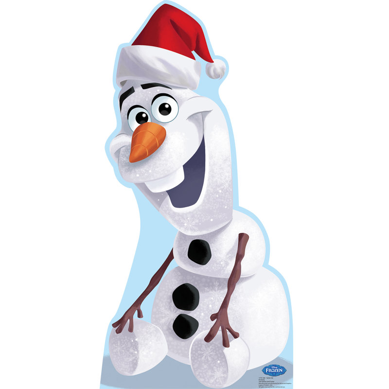 Accroche en carton congelée olaf-disney