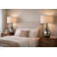 Lampe de table en verre et métal Smoke Pearl Essence - 32 po x 18 po