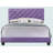 Enchanting Purple Transitional Queen Bed