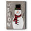 Let It Snow Snowman - reproduction d'art sur toile tendue-2014434948
