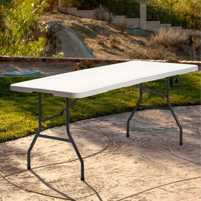 Outdoor Folding Camping Table Plastic Table Portable Square Height Dining Table Perfect For Picnics,Parties,Party And Camping