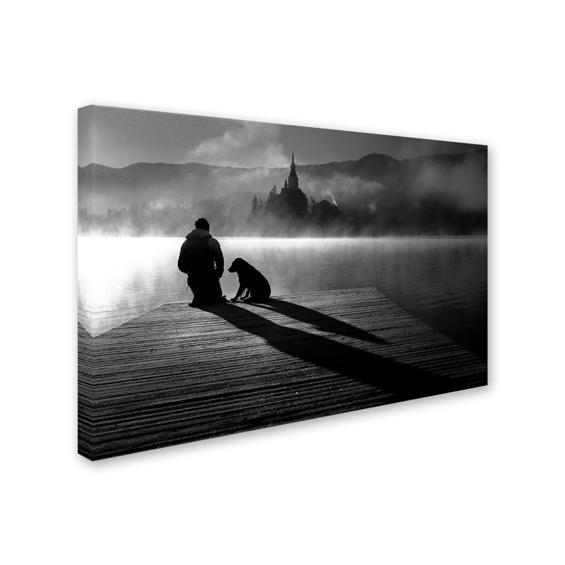 « friends forever », reproduction de photo sur toile tendue, H 22 po x l 32 po