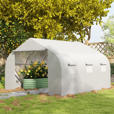 Aaliegha 10 Ft W x 11.5 Ft D Hobby Greenhouse