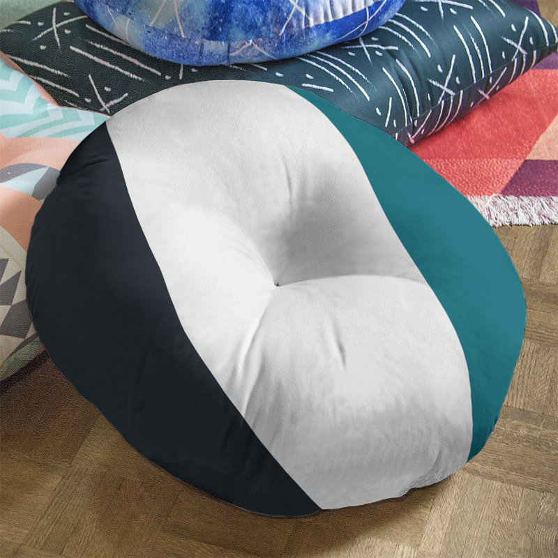 Coussin de sol touffeté arizona, H 30 po x l 30 po, Blanc