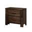 Table de chevet en bois pour chambre à coucher avec finition en chêne et 2 tiroirs pratiques en chêne pour l'enchantement