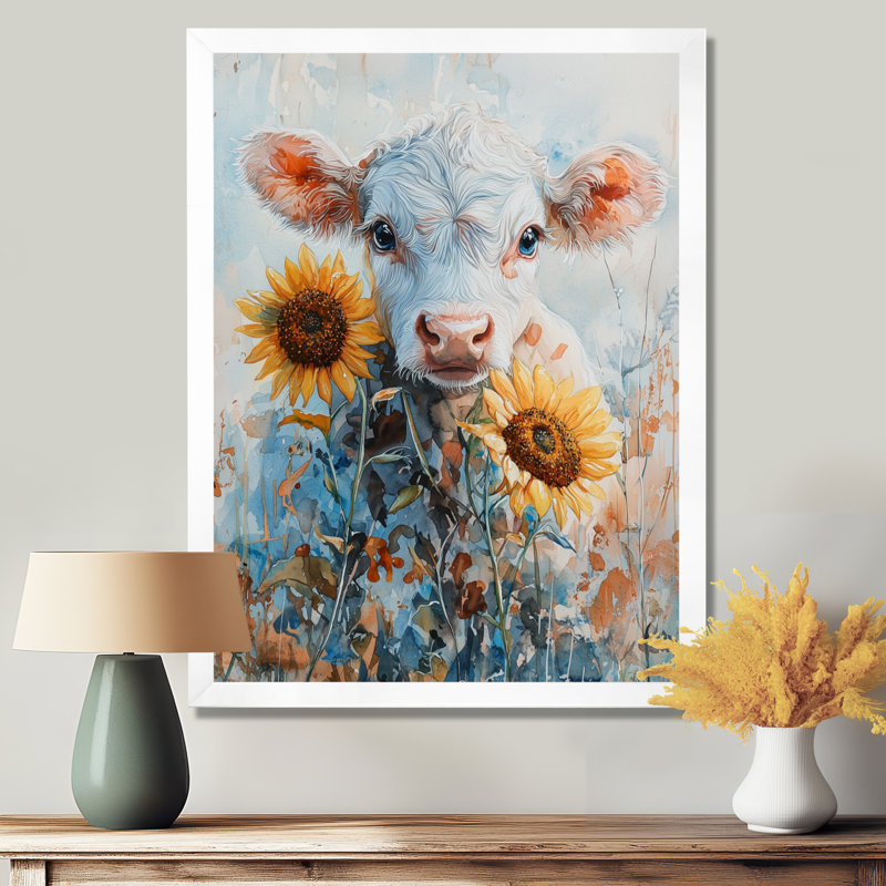Doerschuk - animaux, art mural, H 32 po x l 24 po, Reproduction encadrée d'une seule photo, Blanc