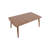 Modern Coffee Table, Walnut Color, 39.4 x 16.3 x 24.4 Inches | 100% Melamine Coated Particle Board, Thickness: 0.7 Inches | Rustic Elegance for Living Room, Stylish & Durable Design, Perfect for Any Décor-612986443-612986447