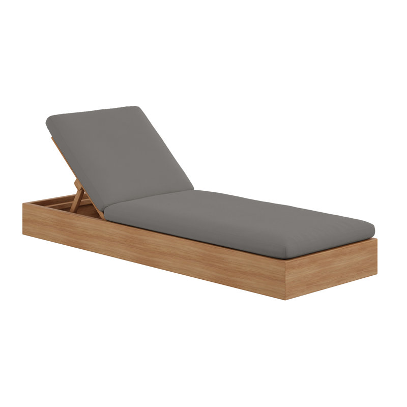 Beja Chaise Lounge - Charcoal, Charcoal