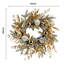 Couronne de Noël avec des lumières chaudes