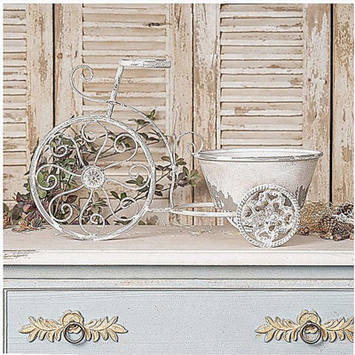 Panier à fleurs mural rustique en fil métallique, pots de fleurs suspendus décoratifs, art mural rétro pour la maison, le jardin et le bureau