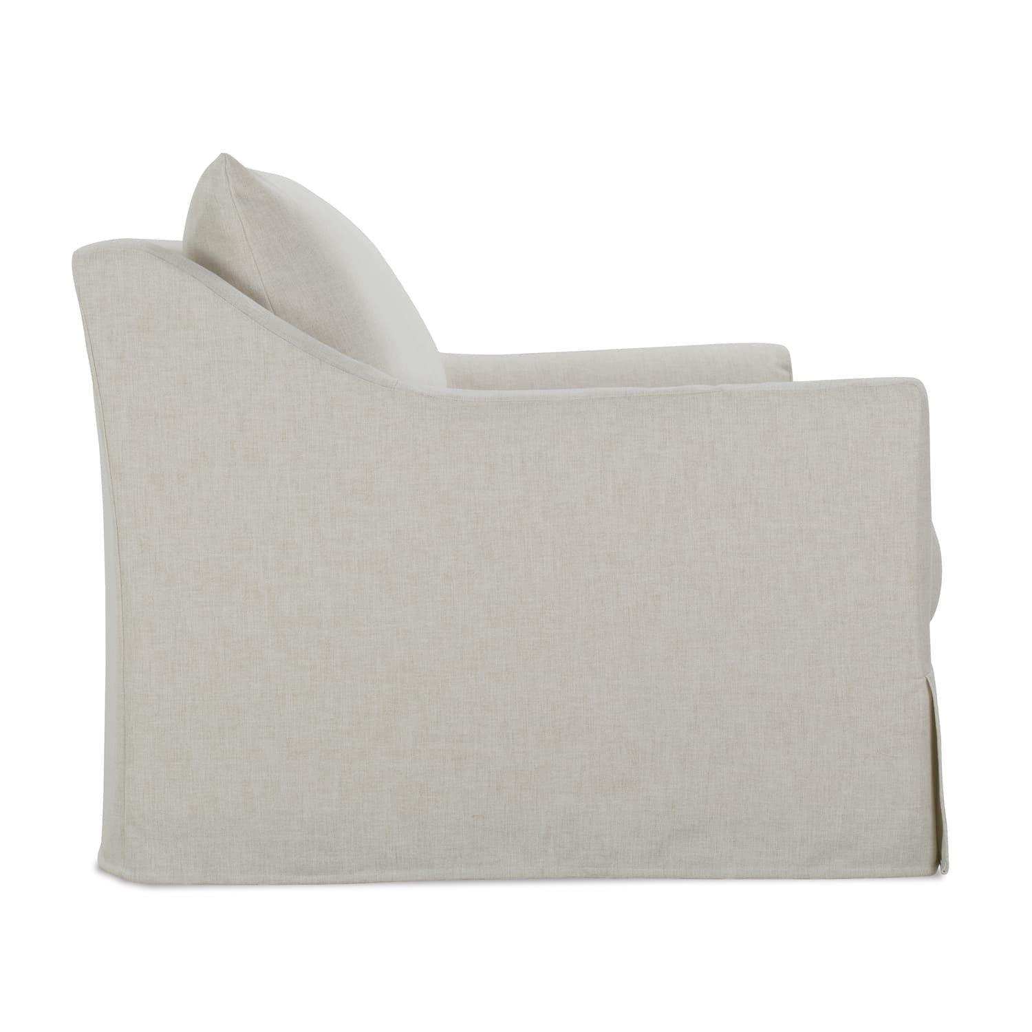 Stavro Linen Sofa, Ivory, 35"H x 85"W x 41"D