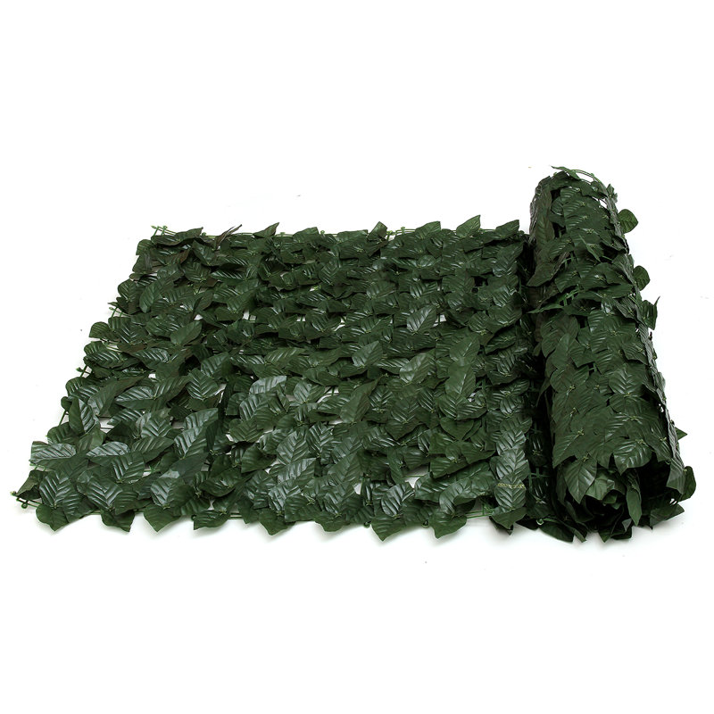 Artificial Evergreen Leaf Privacy Fence Panel
