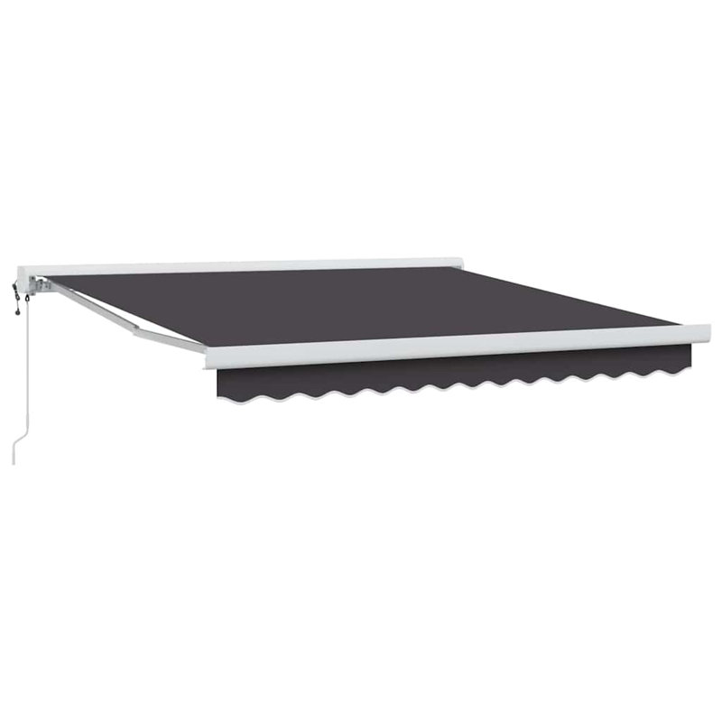 Ebern Designs Retractable Patio Awning, 300cm H x 250cm W, Anthracite