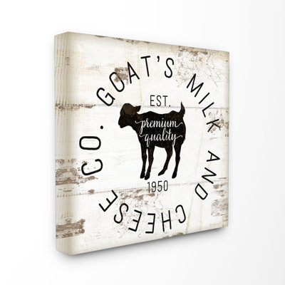 Goat Milk And Cheese Co Vintage Sign by Jennifer Pugh - Advertisements