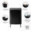 Bo Hi 30 Steel 60 Litre Touch Top  Multi - Compartments Rubbish & Recycling Bin-40794849
