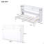 Lit escamotable simple TG avec bureau, lumière DEL et station de charge USB