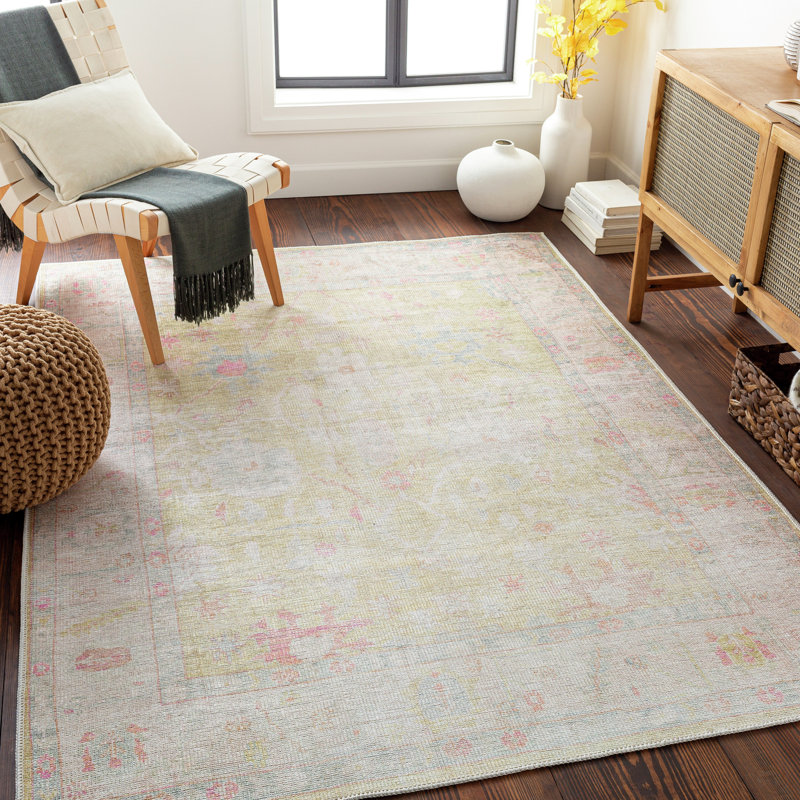 Machine Washable Oriental Area Rug, Rectangle 200 x 274cm