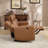 82" W Classic Top-Grain Leather Ergonomic Power Reclining Sofa With USB & Type-C(Set Of 2)-1929720573