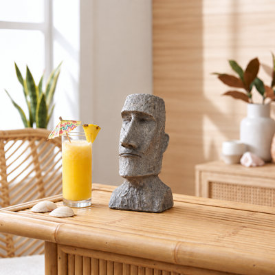 Sculpture monolithe Ahu Akivi Moai Quercia
